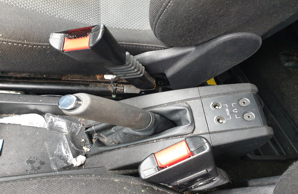 Vauxhall Meriva Design 16V Seat belt stalk buckle passenger side front